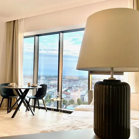 Luksusowy Z Widokiem, Basenem I Sauna Hanza Tower דירה *