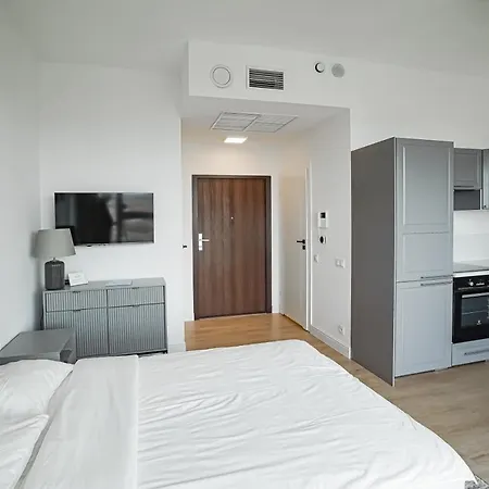아파트 Luksusowy Z Widokiem, Basenem I Sauna Hanza Tower 슈체친