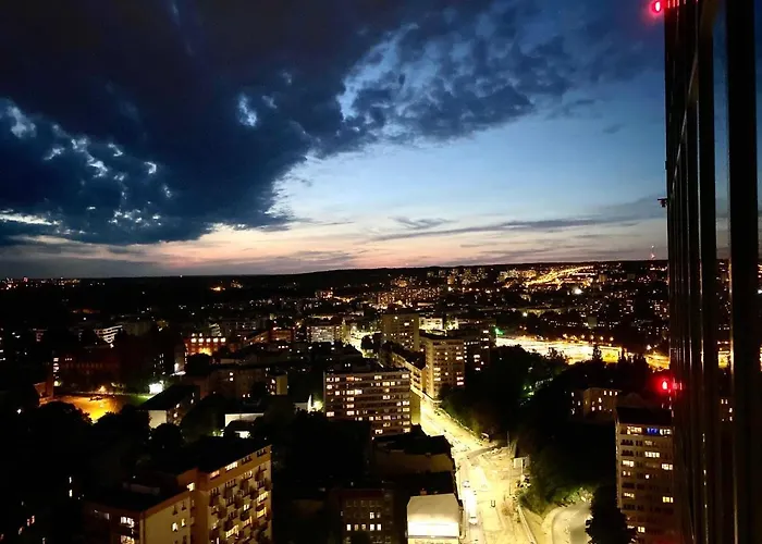 דירה Luksusowy Z Widokiem, Basenem I Sauna Hanza Tower *