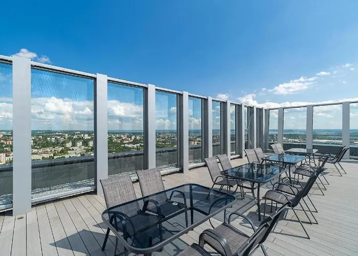 Luksusowy Z Widokiem, Basenem I Sauna Hanza Tower Appartement *