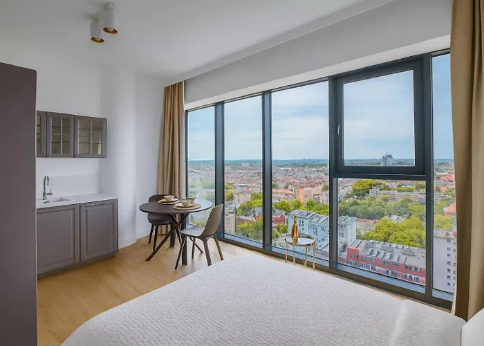 Apartman Luksusowy Z Widokiem, Basenem I Sauna Hanza Tower Szczecin